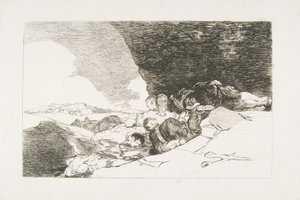 Ilustração 23 dos Desastres da Guerra Los Desastres de la Guerra: The Same Elsewhere. 1810. de Francisco de Goya