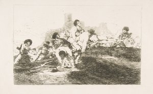 Ilustração 24 de Os Desastres da Guerra Los Desastres de la Guerra: Eles ainda podem ser de u ..., 1810. de Francisco de Goya