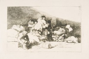 Ilustração 25 dos Desastres da Guerra Desastres da Guerra: Estes também. Também e ..., 1810. de Francisco de Goya