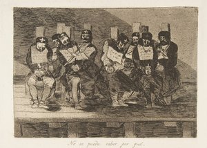 Placa 35 de Os Desastres de Guerra Los Desastres de La Guerra: One C ..., 1810, publicada em 1863. de Francisco de Goya