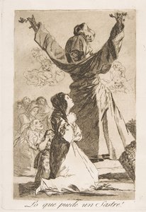 Ilustração 52 de Los Caprichos: O que um alfaiate pode fazer! O que pode um alfaiate!, 1799. de Francisco de Goya