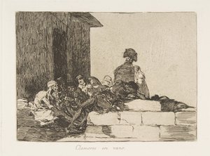 Placa 54 de Os Desastres da Guerra Los Desastres de la Guerra: Ap ..., 1811-12, publicada em 1863. de Francisco de Goya