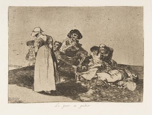 Placa 55 de Os Desastres da Guerra Los Desastres de la Guerra: Th ..., 1811-12 publicado em 1863. de Francisco de Goya