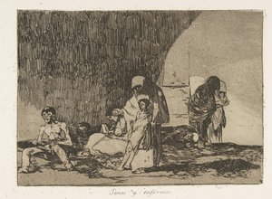 Placa 57 de Desastres de guerra Los Desastres de la Guerra: Th ..., 1811-12 publicada em 1863. de Francisco de Goya