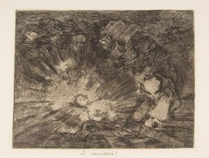 Placa 80 de Os Desastres da Guerra Los Desastres de la Guerra: Wil ..., 1810-20, publicada em 1863. de Francisco de Goya