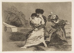 Ilustração 9 dos Desastres da Guerra Los Desastres de la Guerra: They d ..., 1810 publicou 1863. de Francisco de Goya