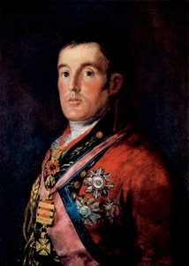Retrato do marechal de campo Arthur Wellesley, ø duque de Wellington, c1814. de Francisco de Goya