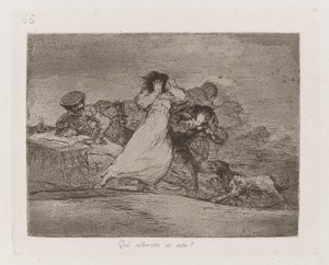 Este? motim é isso? (What Is This Hubbub?), Placa 65 de The Disasters of War de Francisco de Goya