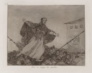 Que a corda se rompa, Placa 77 de Os Desastres da Guerra de Francisco de Goya