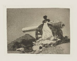 Que valor! (What Courage!), pl. 7 da série Los desastres de la guerra (Os Desastres da Guerra) de Francisco de Goya