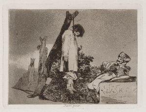 Tampoco (Também não [neste caso]), Placa 36 de Los desastres de la guerra (The Disasters of War) de Francisco de Goya