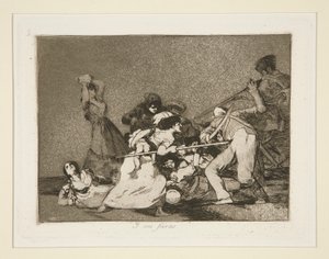 Y son fieras (And They Are Like Wild Beasts), pl. 5 from Los desastres de la guerra (The Disasters of War) de Francisco de Goya
