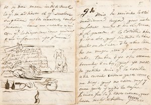 Carta para Martín Zapater de Francisco de Goya