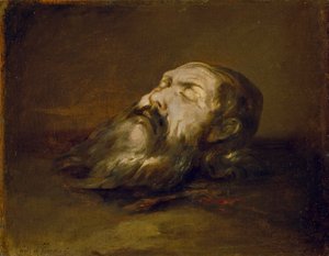 Cabeça de um santo decapitado de Francisco Herrera the Elder