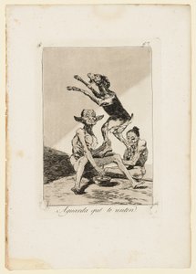 Espere você ser ungido, prato de "Los Caprichos", 1799 de Francisco de Goya