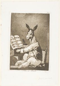 E assim era seu avô, placa 39 de Los Caprichos de Francisco Jose de Goya y Lucientes