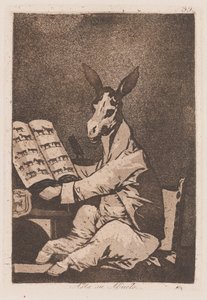 Como o seu avô, no final do 18º aniversário.
Século XIX (impressão) de Francisco de Goya