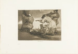Bárbaros!, placa 38 de Os Desastres da Guerra de Francisco Jose de Goya y Lucientes