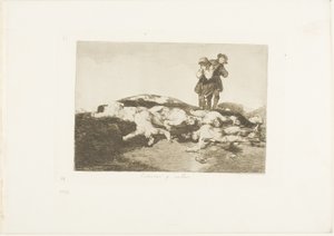 Enterre-os e fique quieto, placa 18 de The Disasters of War de Francisco Jose de Goya y Lucientes