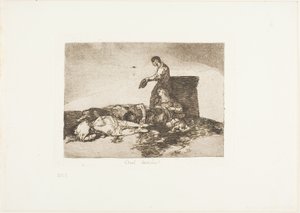 Conto cruel de ai!, placa 48 de The Disasters of War de Francisco Jose de Goya y Lucientes