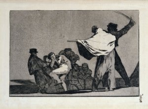 Um disparate bem conhecido, também: Provérbio adicional: Que guerreiro! de Francisco Jose de Goya y Lucientes