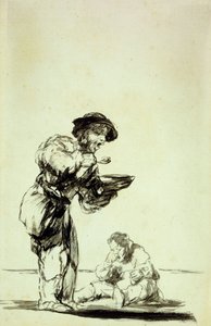 Aqueles que escapam do trabalho acabam assim de Francisco de Goya