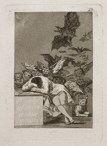 El Sueño De La Razon Produce Monstruos (O Sonho da Razão Produz Monstros) de Francisco Jose de Goya y Lucientes