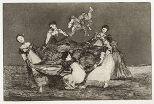 GOYA Y LUCIENES, Francisco de (1746-1828). Provérbios. Adivinha feminina. 1815-1824. (24