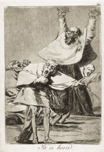 GOYA Y LUCIENTES, Francisco de (1746-1828). Chegou a hora. 1797-1799. (21 x 14