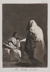 Aí vem o bicho-papão de Francisco de Goya