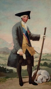Rei Carlos III (1716-88) como Caçador de Francisco de Goya
