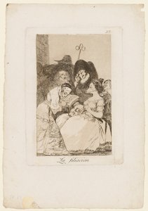 A filiação, placa de "Los Caprichos", 1799 de Francisco de Goya