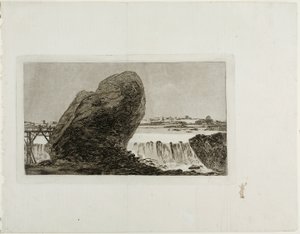 Paisagem com cascata de Francisco Jose de Goya y Lucientes