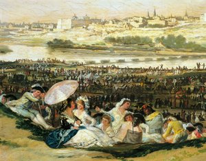 Prado de San Isidro, de Francisco de Goya (1746-1828), Detalhe de Francisco Jose de Goya y Lucientes