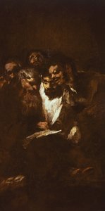 Homens lendo por Francisco de Goya (1746-1828)