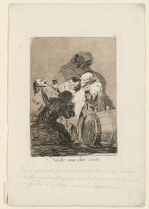 Ninguém nos viu, prato de "Los Caprichos", 1799 de Francisco de Goya