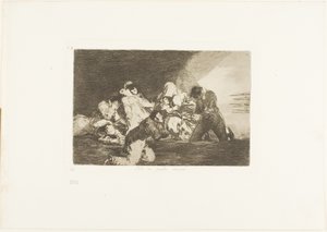 Não se pode olhar, placa 26 de Os desastres da guerra de Francisco Jose de Goya y Lucientes
