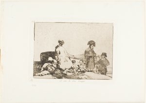 Talvez sejam de outra raça, placa 61 de The Disasters of War de Francisco Jose de Goya y Lucientes