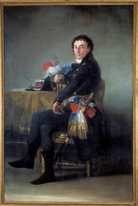 Retrato de Ferdinand Guillemardet, Embaixador da França em Espanha (1765-1809) Pintura de Francisco de Goya (1746-1828) Sol do século XIX. 1,86x1,24 m - Retrato de Fernando Guillemardet, Embaixador de França em Espanha (1765-1809). Pintura de Francisco de de Francisco de Goya