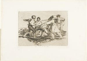 Com ou sem razão, placa dois de The Disasters of War de Francisco Jose de Goya y Lucientes