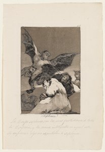 Soplones, placa de "Los Caprichos", 1799 de Francisco de Goya