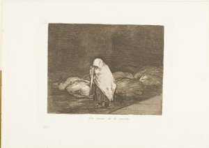 The Beds of Death, placa 62 de The Disasters of War de Francisco Jose de Goya y Lucientes