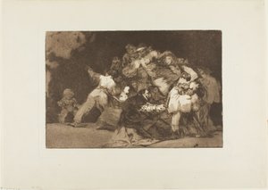 As Garras de um Gato e o Vestido de um Devoto - semelhante ao Vício é muitas vezes vestido com o hábito da Virtude, prato nove de Los Proverbios de Francisco Jose de Goya y Lucientes