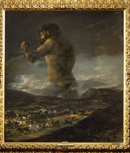 O Colosso ... (pintura sobre tela) de Francisco Jose de Goya y Lucientes
