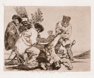 The Disasters of War : O que mais podemos fazer? (Gravação após desenho de Francisco de Goya