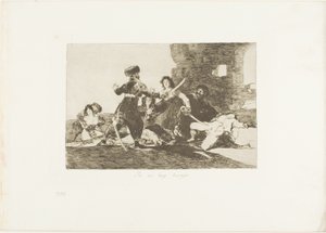 Agora não há tempo, placa 19 de Os desastres da guerra de Francisco Jose de Goya y Lucientes