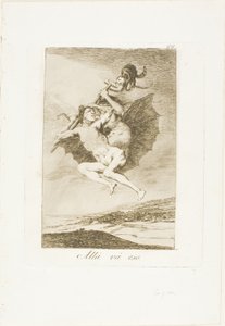 Lá vai, placa 66 de Los Caprichos de Francisco Jose de Goya y Lucientes