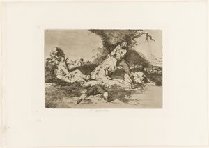Eles fazem uso deles, placa 16 de Os desastres da guerra de Francisco Jose de Goya y Lucientes