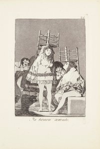Eles já têm um assento Placa 26 de: Los Caprichos de Francisco Jose de Goya y Lucientes