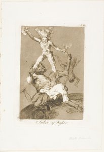 Para subir e cair, placa 56 de Los Caprichos de Francisco Jose de Goya y Lucientes